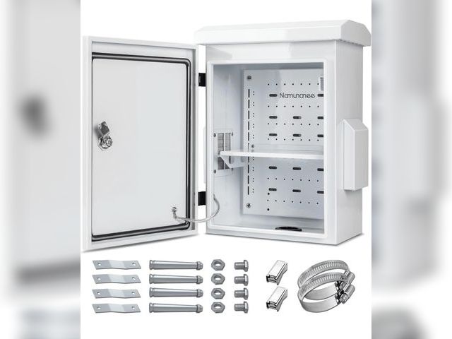 Lot 96-190744 - Outdoor Electrical Box, Cold-Rolled Steel Plate, Aluminum Alloy Back Beam, One-Piece Ventilation Des...