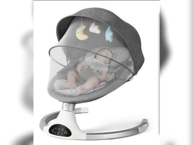 Lot 96-182838 - Kidinix Baby Swing with 5-Point Harness and Bluetooth
New MSRP $120.00
