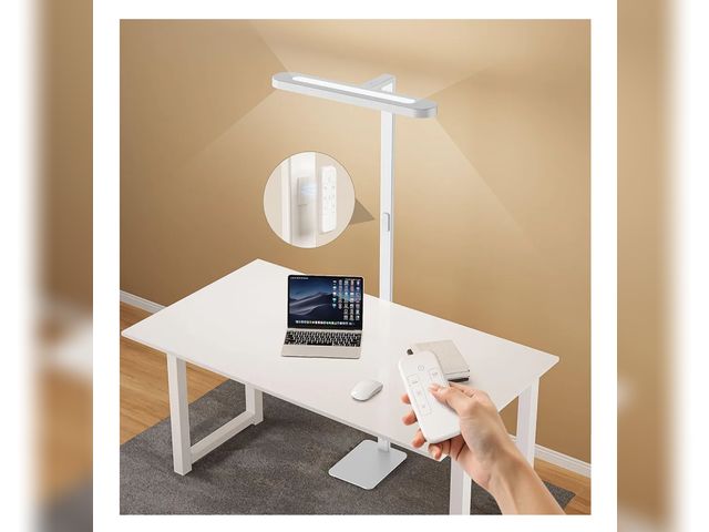 Lot 96-173364 - LASTAR Floor Lamp, 7 Brightness Levels Eye-Caring Remote-Control 70'' Led Floor Reading Lamp, 4000K,...