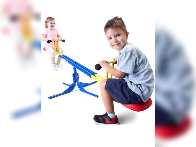Lot 96-167075 - Appears to be kids seesaw, may vary from stock photo, appears unused, possible pieces missing