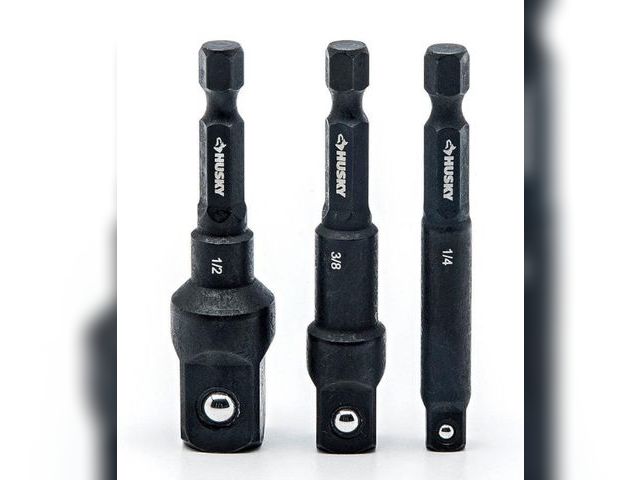 Lot 96-163841 - Husky 2.5 in. Impact Socket Adapter Set (3-Piece)
New