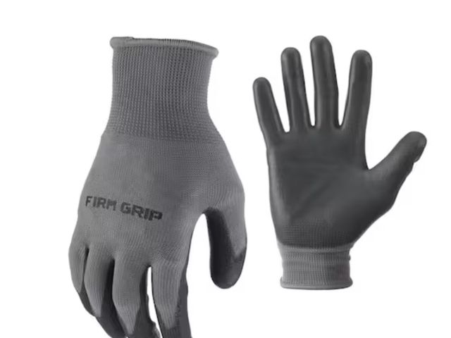 Lot 96-165377 - Approximately 36 pairs FIRM GRIP
Large General Purpose Polyurethane Grip Work Gloves new