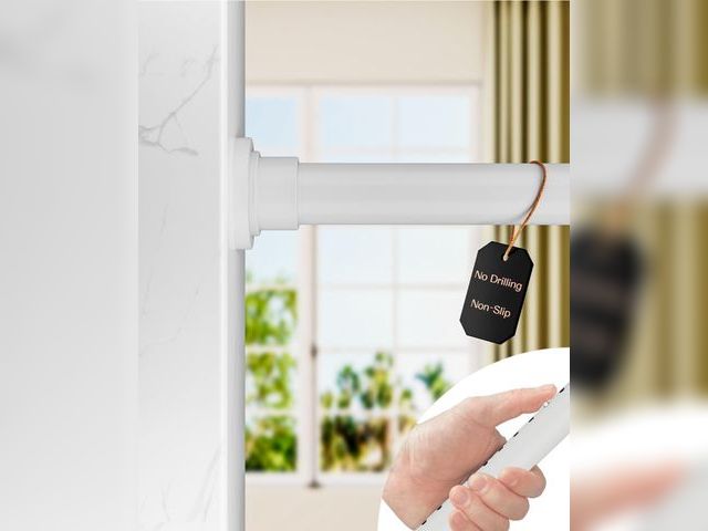 Lot 96-211028 - ALLZONE Tension Curtain Rod for Window, 83-123 Inches, Heavy Duty Curtain Rods No Drilling, Non-Slip...