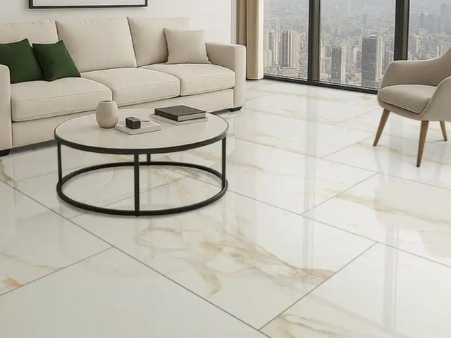 Lot 96-199099 - Approximately 432 ft² MSI Milos White 24 in. x 48 in. Polished Porcelain Marble Look Floor and Wall ...