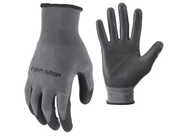 Lot 96-174398 - 3 Pack FIRM GRIP Large Polyurethane Grip Work Gloves New