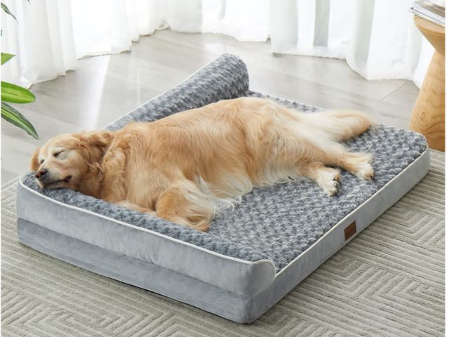 Lot 96-227665 - Orthopedic Dog Beds for Extra Large Dogs, Waterproof Sofa XXL Pet Bed with Sides, Non-Slip Bottom an...