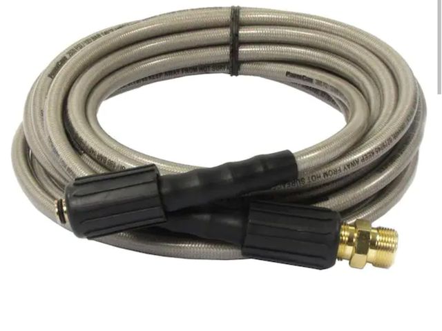 Lot 96-179374 - Powercare
1/4 in. x 25 ft. Hose 3200 PSI compatible with Power Washer, Simpson, Ryobi, Westinghouse ...