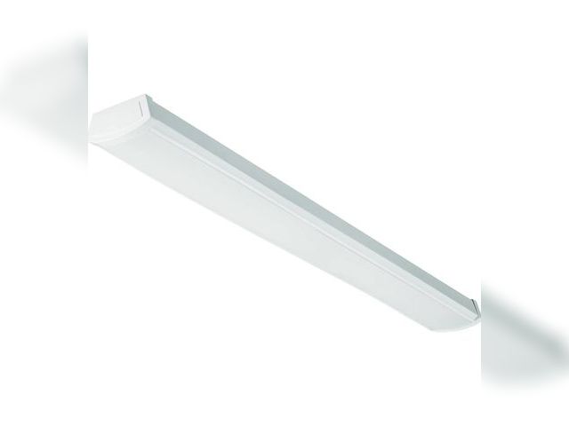 Lot 96-177085 - Lithonia Lighting 4 Foot LED Light Fixture, Low-Profile LED Wraparound Flush Mount Ceiling Light, 40...