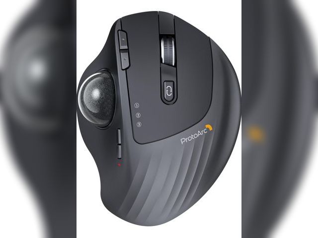 Lot 96-191257 - ProtoArc Wireless Trackball Mouse, EM01 NL Ergonomic Bluetooth Rollerball Thumb Rechargeable Compute...