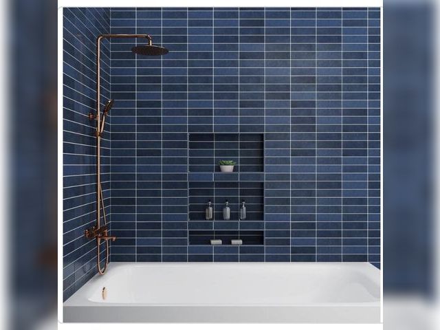Lot 96-232388 - 3 Cases of Cloe Subway Glossy Blue 2.5 in. x 8 in. Handmade-Look Ceramic Wall Tile (10.64 sq. ft./Ca...