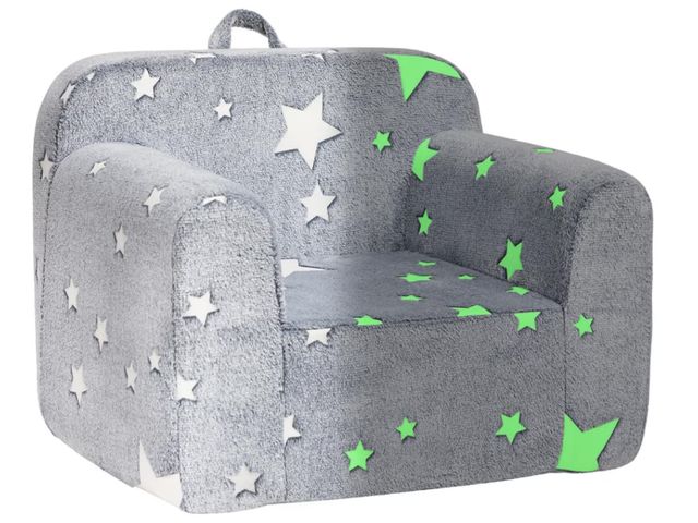 Lot 96-193050 - ALIMORDEN Kids Ultra-Soft Snuggle Foam Filled Chair, Single Cuddly Sherpa Reading Couch for Boys and...