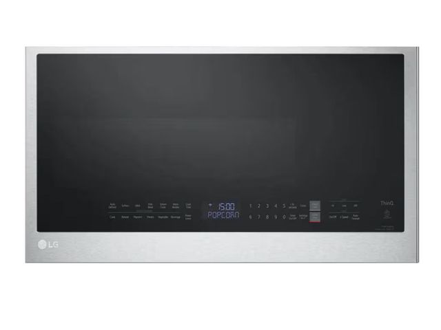 Lot 96-179701 - LG Smart 30 in. W 2 cu. ft. Over The Range Microwave with EasyClean 1,050-Watt in PrintProof Stainle...