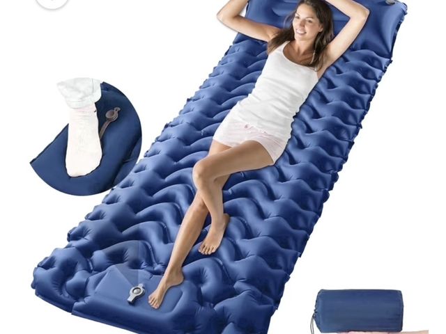 Lot 96-232923 - Aonhom Sleeping Pad, Ultralight Inflatable Sleeping Pad with Pillow Built-in Foot Pump Compact Campi...
