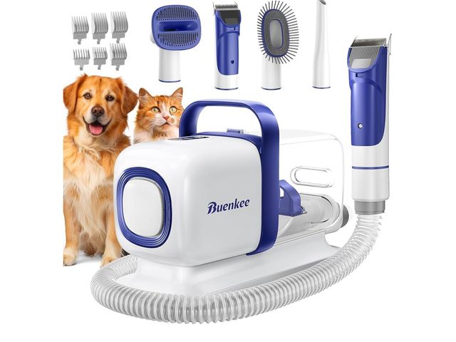 Lot 96-170413 - Dog Grooming Kit with Vacuum, All-in-One Pet Grooming Vacuum for Dogs and Cats, Low Noise Pet Hair C...