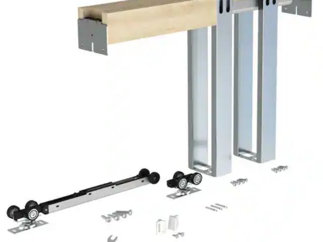 Lot 96-232734 - CALHOME Soft Close and Open 24 in. to 36 in. x 80 in. Aluminum Upright Universal Lightweight Pocket ...