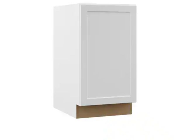 Lot 96-166559 - Hampton Bay Designer Series Melvern Assembled 18x34.5x23.75 in. Full Height Door Base Kitchen Cabine...