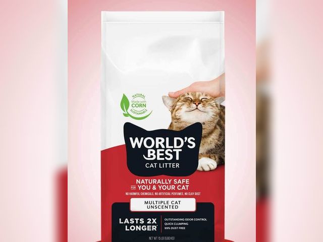 Lot 96-166326 - World's Best Cat Litter Mulitple Cats Flushable Unscented Cat Litter, 32 lbs. New