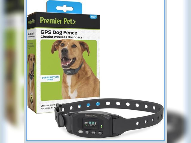 Lot 96-211235 - Premier Pet GPS Dog Fence with Circular Wireless Boundary - Customizable Safe Roaming Zones - Humane...