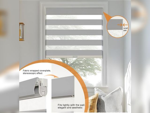 Lot 96-177329 - Persilux Day &amp; Night Dimout Blind 35”X72” Dark Grey 
New
