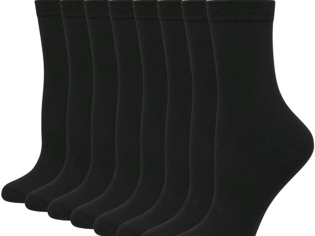 Lot 96-232708 - Loritta Women Crew Socks, Soft Cotton Dress Socks Pack Athletic Socks for Women, Size 10-13, 8 Pairs...