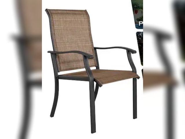 Lot 96-227330 - Brown Outdoor Indoor Textilene Dining Chairs
New