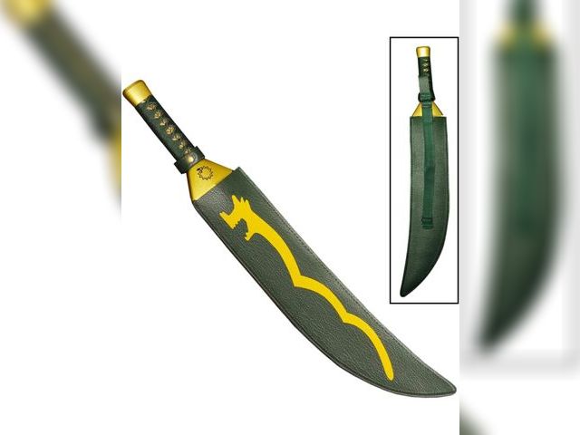 Lot 96-164113 - 28.7" Meliodas Lostvayne Demon Sword, Carbon Steel Anime Cosplay Swords 
New