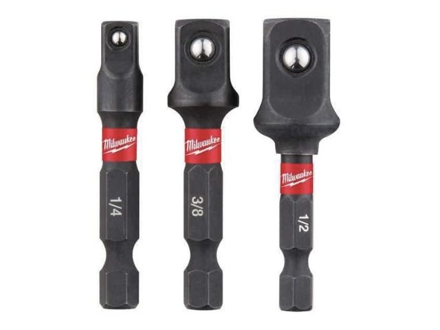 Lot 96-212189 - Milwaukee SHOCKWAVE Impact Duty 1/4 in.
Hex Shank Socket Adapter Set (3-
Piece)
New