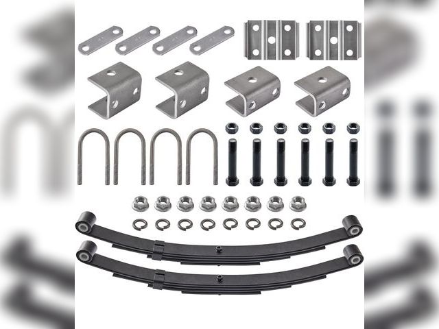 Lot 96-188000 - Lonffery 3500lb Tandem Trailer Leaf Spring Kit with 5-1/2" U-Bolts - 1750lbs Capacity Per Spring MSR...