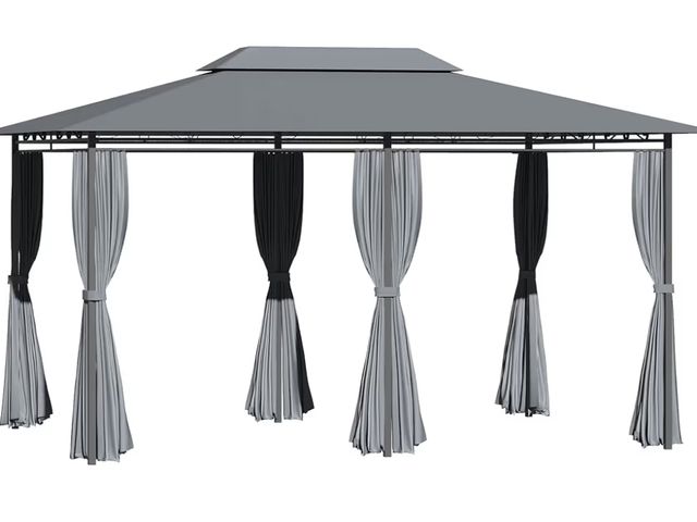 Lot 96-150855 - Outsunny 10' x 13' Outdoor Gazebo Canopy Shelter Patio Gazebo with Steel Frame, Sage Gray
Appears Un...