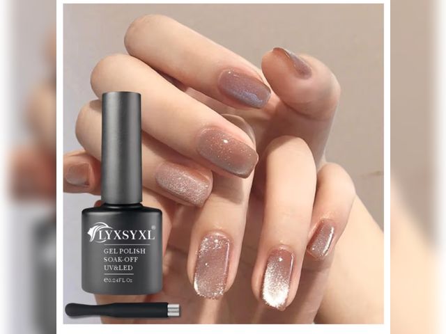 Lot 96-177995 - Bag of 7ml Crystal Cat Eye Gel Nail Polish Set Bright Silver UV Gel Polish Shiny Diamond Glitter Gel...