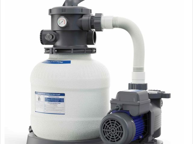 Lot 96-166825 - Aquastrong SFPV120T 1/2 HP Sand Filter Pump 2500GPH with Timer 12in Up to 9000GAL New MSRP $219