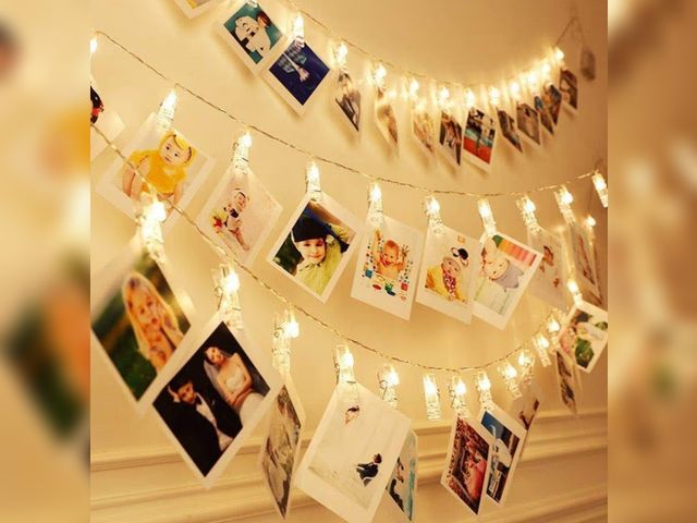 Lot 96-190848 - Dopheuor Photo Clip String Lights LED Battery Operated Starry Fairy Copper String Lights with Clips ...