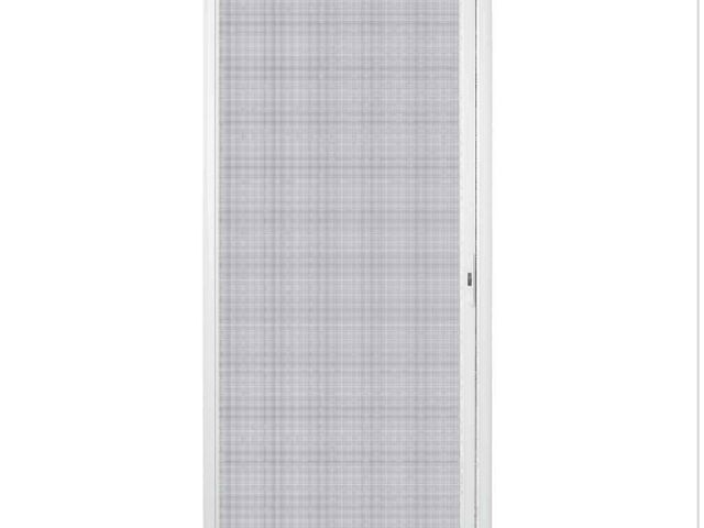 Lot 96-145759 - Andersen 36 in. x 78 in. LuminAire White Single Universal Aluminum Gliding Retractable Screen Door F...