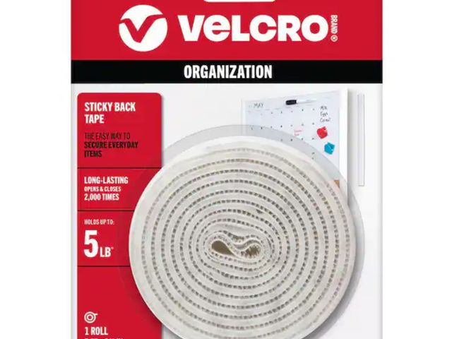 Lot 96-192127 - VELCRO
5 ft. x 3/4 in. Sticky Back Tape
New damaged package