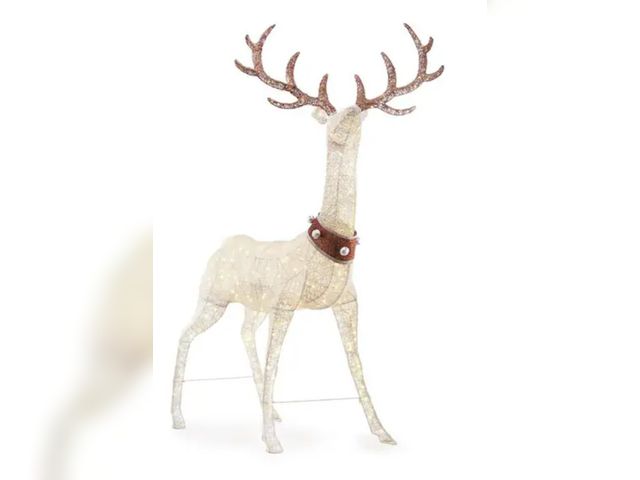 Lot 96-198778 - Home Accents Holiday
103 in. 320L LED PVC Standing Deer with Jingle Bell Collar
New 
Msrp $169.00