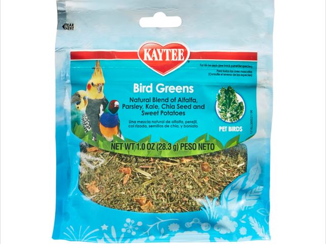 Lot 96-230854 - Kaytee Bird Greens Bird Treats for Pet Birds, 1 oz Healthy foraging. Natural parrot treats. Kale and...
