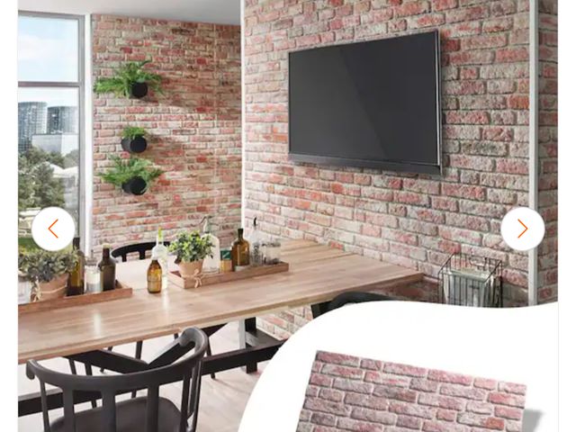Lot 96-155908 - WALL!SUPPLY
0.79 in. x 19.69 in. x 47.24 in. UltraLight Faux Brick Red-White HD Printed Jointless Co...