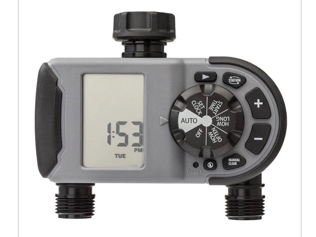 Lot 96-221861 - Orbit 2-Outlet Programmable Hose
Watering Timer Sprinkler Timer Used