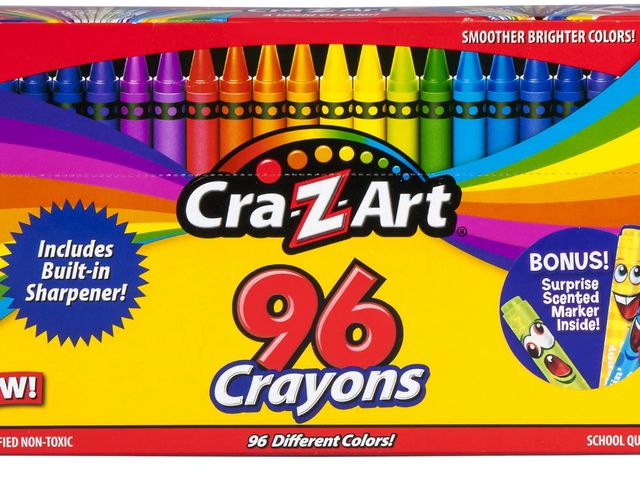 Lot 96-167361 - Cra-Z-Art 96 Count Crayons, Bulk Pack with Built-in Sharpener, Multicolor, Back to School
New