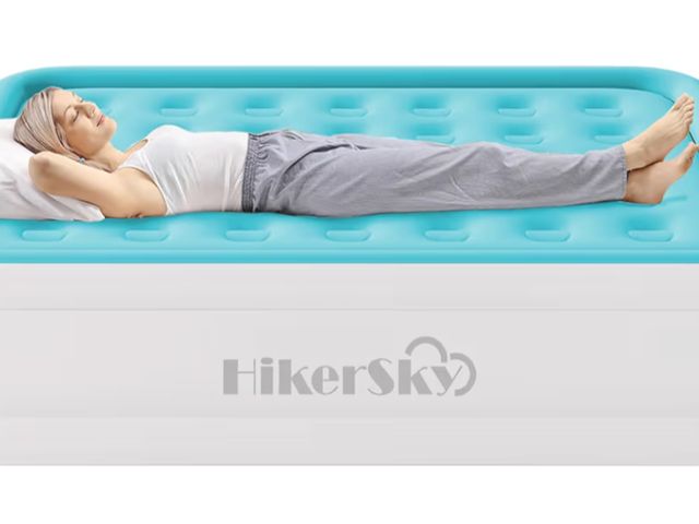 Lot 96-177262 - Queen Air Mattress with Built-in Pump, Single Air Bed with Portable Storage Bag, Suitable for Home a...