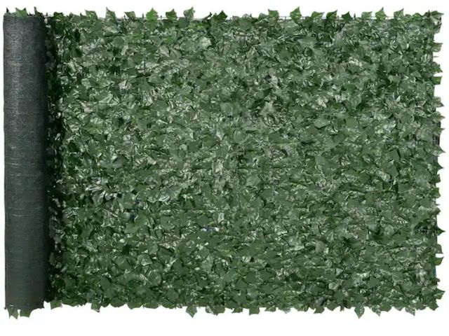 Lot 96-174285 - SVOPES
59 in. x 118 in. Green Artificial Wall Screen with Mesh Backing and Reinforced Joints Privacy...