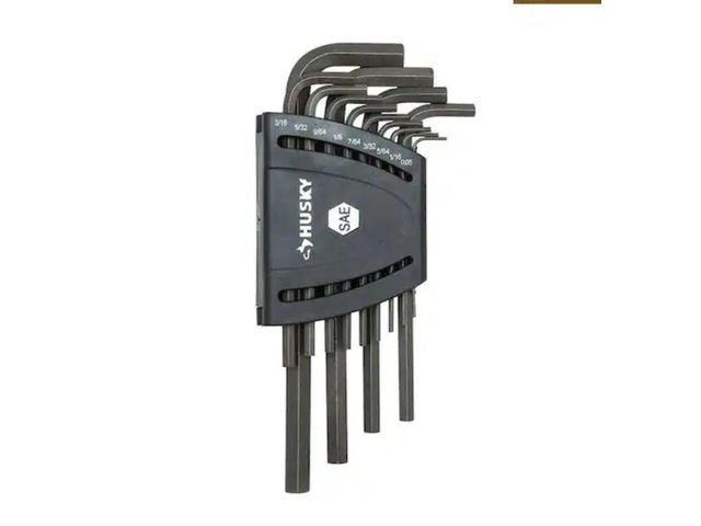 Lot 96-177841 - Husky 
Long Arm Hex Key Set, SAE (13-Piece) Appears Unused