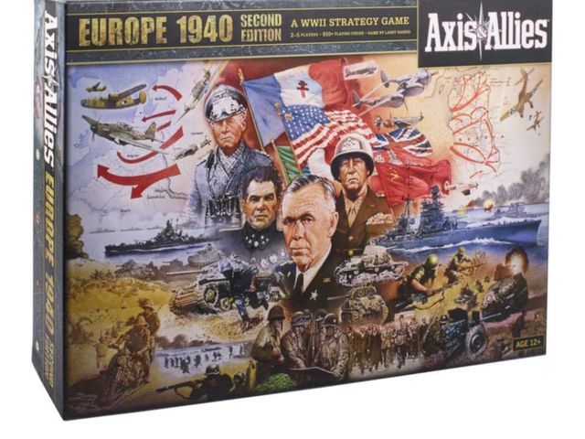 Lot 96-177115 - Avalon Hill Axis &amp; Allies Europe 1940 Second Edition WWII Strategy Board Game, with Extra Large ...