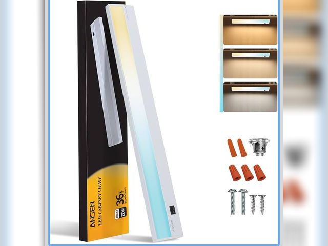 Lot 96-190313 - Ansen Hardwired Under Cabinet Lighting, 36in 22W LED Light for Kitchen/Closet, 1426lm, CRI>92, R9...