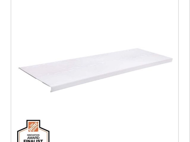 Lot 96-211129 - Everbilt 4 ft. × 16 in. Decorative Shelf Cover - White New