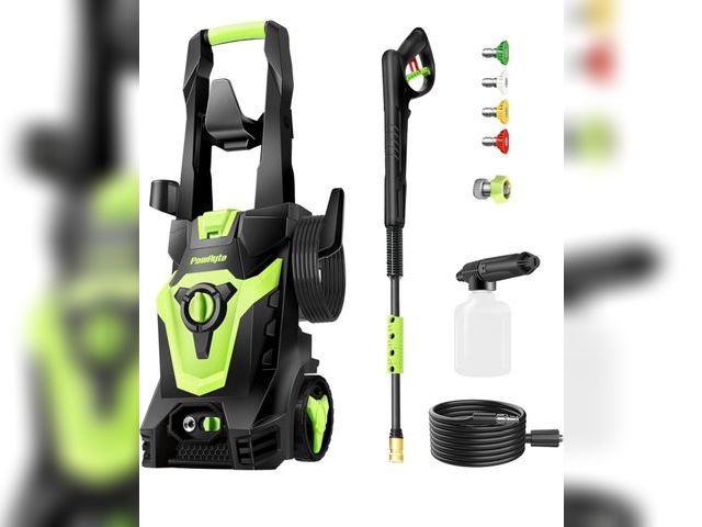 Lot 96-164312 - Electric Pressure Washer, Foam Cannon, 4 Different Pressure Tips, Power Washer, 3800 PSI 2.4 GPM App...