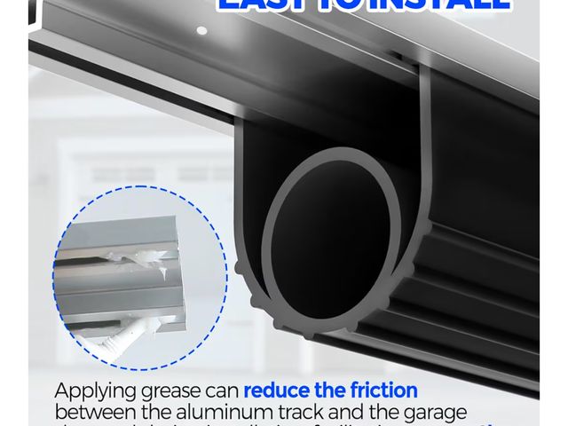 Lot 96-180388 - Holikme Garage Door Seal - Pre-drilled Aluminum Track Retainer Kit, Easy to Install, Durable U+O Rin...