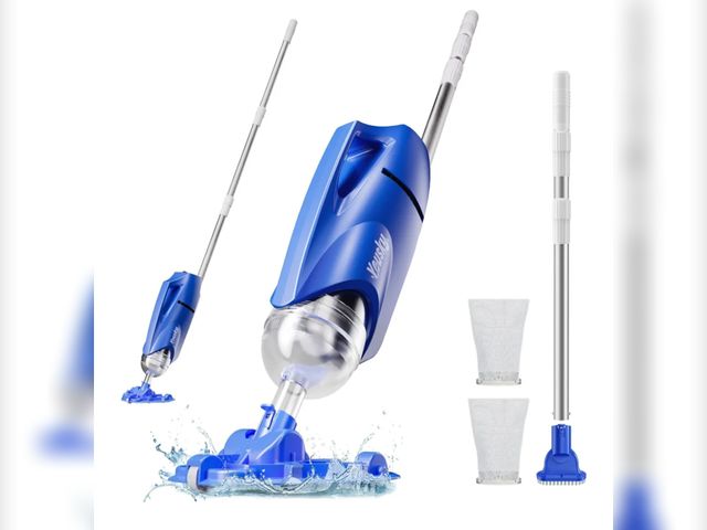 Lot 96-171442 - Handheld Pool Vacuum Cleaner for Above Ground &amp; Inground Pools - Cordless Pool Cleaner w/18.5GPM...