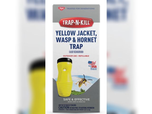 Lot 96-167353 - Enoz Trap-N-Kill Outdoor Yellow Jacket, Hornet, and Wasp Trap with Bait

 New