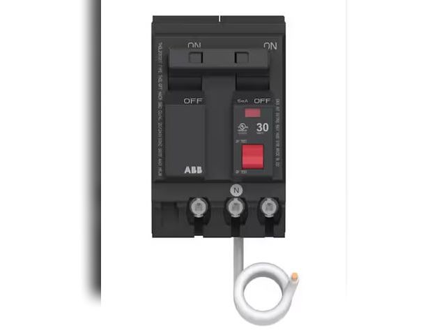 Lot 96-164094 - ABB 30 Amp Double Pole Ground Fault Breaker
New. Actual item may vary slightly from stock photo